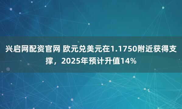 兴启网配资官网 欧元兑美元在1.1750附近获得支撑，2025年预计升值14%